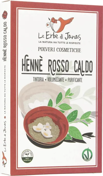 Le Erbe di Janas Henne Rosso Caldo (Henna (ciepła czerwień))