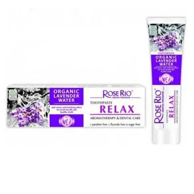 BioFresh Cosmetics Rose of Bulgaria, Rose Rio Organic Lavender Water Toothpaste Relax (Pasta do zębów)