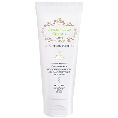 Missha Creamy Latte Green Tea, Cleansing Foam (Pianka do mycia twarzy)