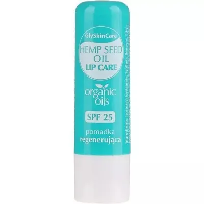 GlySkinCare Hemp Seed Oil, Lip Care (Pomadka pielęgnacyjna `Olej z konopii`)