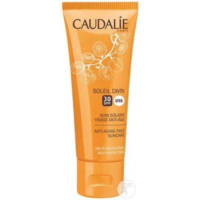 Caudalie Soleil Divin, Soin Solaire Visage Anti-Age SPF 30 (Przeciwzmarszczkowy krem przeciwsłoneczny)