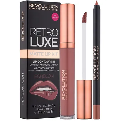 Revolution Beauty (Makeup Revolution) Retro Luxe, Matte Lip Kit (Zestaw do makijażu ust)