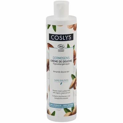 Coslys Dermosens, Creme de Douche Haute Tolerance Amande Douce Bio (Hipoalergiczny krem pod prysznic z mleczkiem migdałowym)