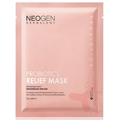Neogen Dermalogy, Probiotics Relief Mask (Ujędrniająco-rozświetlająca maseczka w płachcie)