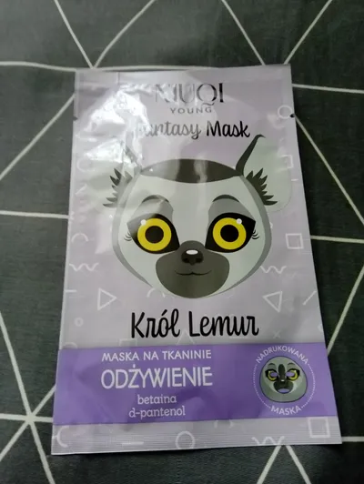 Niuqi Maska na tkaninie odżywienie `Król Lemur`
