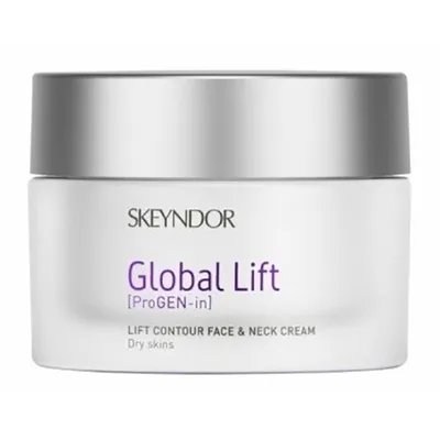 Skeyndor Global Lift,  Lift Contour Face & Neck Cream Dry Skin (Krem do twarzy i szyi dla skóry suchej)
