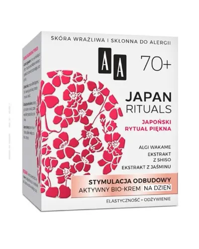AA Japan Rituals, Aktywny bio-krem na dzień 70+  `Stymulacja odbudowy`