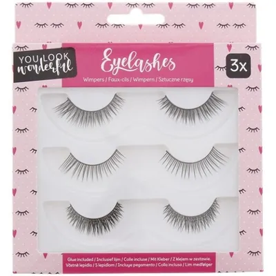 Action You Look Wonderful Eyelashes (Zestaw 3 par sztucznych rzęs)