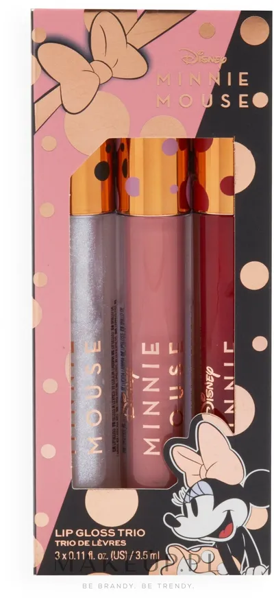 Revolution Beauty (Makeup Revolution) Disney x Makeup Revolution, Minnie Mouse Lipgloss Trio (Zestaw błyszczyków)
