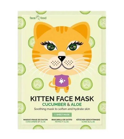 7th Heaven Face Food Kitten Face Mask (Kojąca maska w płachcie `Kot`)