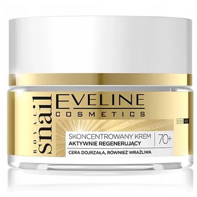 Eveline Cosmetics Royal Snail, Skoncentrowany krem na dzień i na noc aktywnie regenerujący 70+