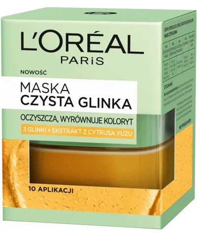 L'Oreal Paris Skin Expert, Maska czysta glinka oczyszczająco-wyrównująca koloryt