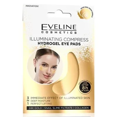 Eveline Cosmetics Hydrożelowe płatki pod oczy `Rozświetlający kompres`