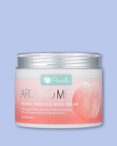 Welcos Around Me, Natural Smoothie Body Cream Peach (Krem do ciała)