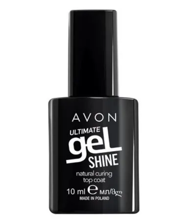 Avon Mark., Ultimate Gel Shine Natural Curing Top Coat (Lakier nawierzchniowy `Żelowy manicure`)
