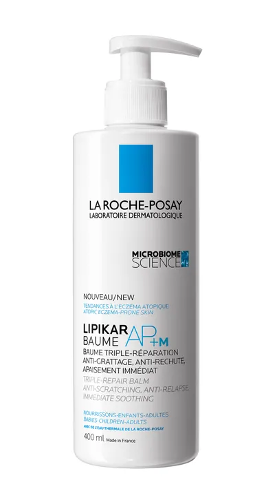 La Roche-Posay Lipikar Baume AP+M (Balsam regenerujący o potrójnym działaniu, wspiera równowagę mikrobiomu)