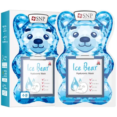 SNP Ice Bear, Hyaluronic Mask (Maseczka do twarzy)