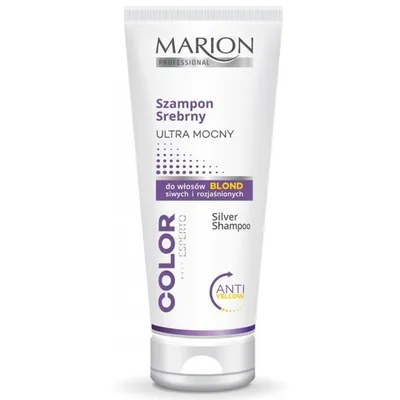 Marion Professional, Color Esperto, Szampon srebrny ultra mocny do włosów blond
