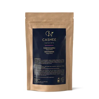 CASHEE Naturals Puder do kąpieli `Ylang & róża`