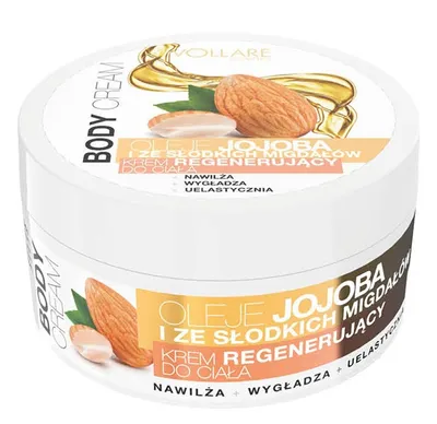 Vollare Cosmetics Regenerujący krem do ciała 'Oleje jojoba i ze słodkich migdałów'