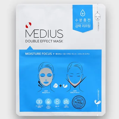 Medius Double Effect Mask Moisture (Dwuczęściowa maska w płachcie nawilżająca)