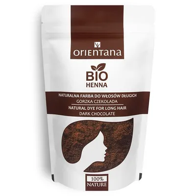 Orientana Naturalna bio henna do włosów długich `Gorzka czekolada`