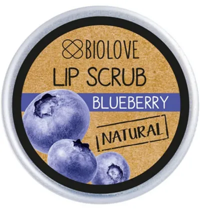 Biolove Blueberry Lip Scrub (Wygładzający peeling do ust `Borówka`)