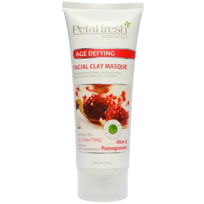 Petal Fresh Pure Age Defying, Aloe & Pomegranate Facial Clay Masque (Głęboko oczyszczająca maska do twarzy glinka z wyciągiem z aloesu i granatu)