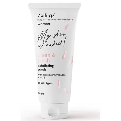 Kili·g My Skin is Naked!, Clean & Fresh Exfolating Scrub (Złuszczający peeling do twarzy)