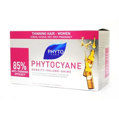 Phyto Phytocyane, Density- Volume- Shine (Rewitalizujące serum przeciw wypadaniu włosów u kobiet)