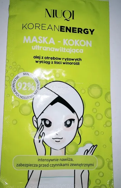 Niuqi Korean Energy, Maska - kokon ultranawilżająca