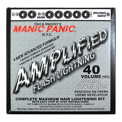 Manic Panic Flash Lightning, Bleach Kit (40 Volume Cream Developer) (Zestaw do rozjaśniania włosów)