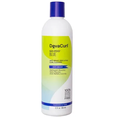 DevaCurl No-Poo Blue Anti- Brass Zero Lather Curl Cleanser (Płyn do mycia loków przeciwko pomarańczowym refleksom)