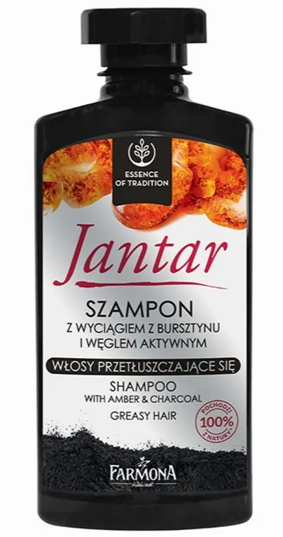 Jantar Szampon z wyciągiem z bursztynu i węglem aktywnym