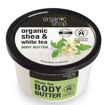 Organic Shop White Tea & Shea, Body Butter (Masło do ciała 'Biała herbata i masło shea')