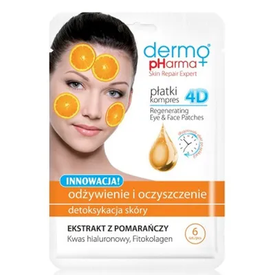 Dermo Pharma Eye & Face Patches (Płatki kompres 4D 'Odżywienie i oczyszczenie')