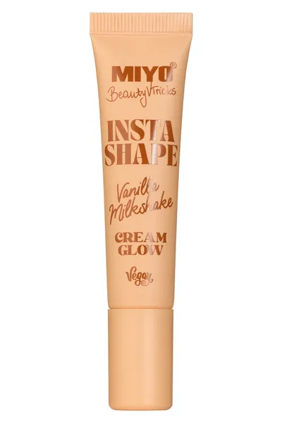 MIYO Miyo x BeautyvTricks, Insta Shape Wet Contouring Collection, Vanilla Milkshake Cream Glow (Kremowy rozświetlacz)