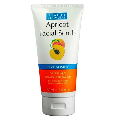 Beauty Formulas Apricot Facial Scrub (Złuszczający peeling do twarzy `Morela`)