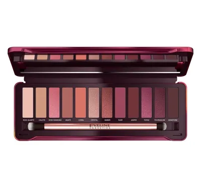 Eveline Cosmetics Ruby Glamour Eyeshadow Palette (Paleta cieni do powiek)