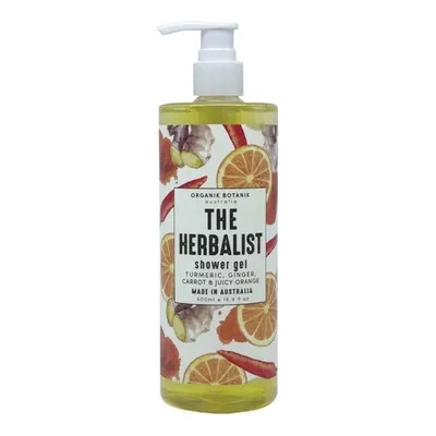 Organik Botanik The Herbalist Shower Gel Turmeric, Ginger, Carrot and Juicy Orange (Żel pod prysznic z kurkumą, imbirem, marchewką i soczystą pomarańczą)