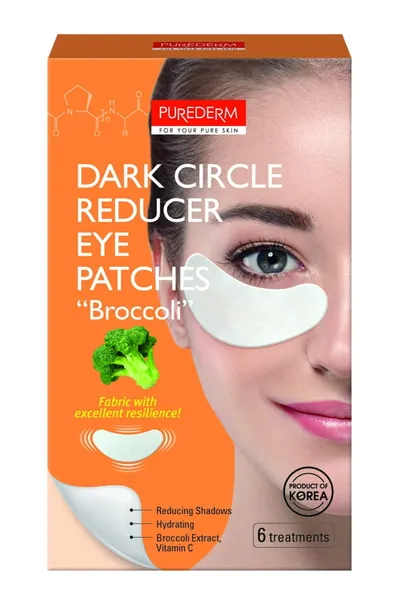 Purederm Dark Cirkle Reducter Eye Patches Broccoil (Żelowe płatki pod oczy `Brokuł`)
