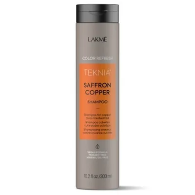 Lakme Teknia, Color Refresh Saffron Copper Shampoo (Szampon do włosów w odcieniach miedzi i rudości)