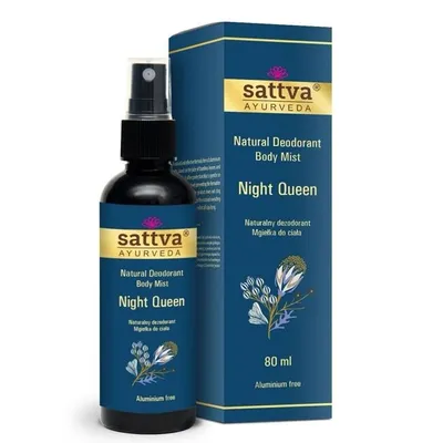 Sattva Ayurveda Night Queen, Natural Deodorant Body Mist (Naturalny dezodorant i mgiełka do ciała)
