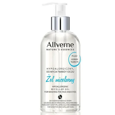 Allvernum Nature's Essences Hypoalergiczny żel micelarny do mycia twarzy i oczu