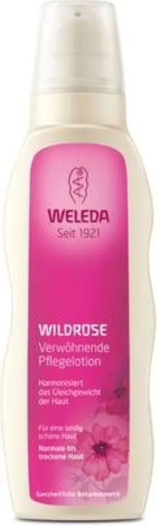 Weleda Wildrose Verwohnende Pflegelotion (Pielęgnacyjna emulsja do ciała z dziką różą)