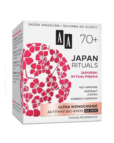 AA Japan Rituals, Aktywny bio-krem na noc 70+ `Ultra wzmocnienie`