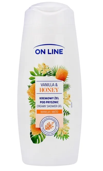 On Line Kremowy żel pod prysznic `Wanilia i miód`