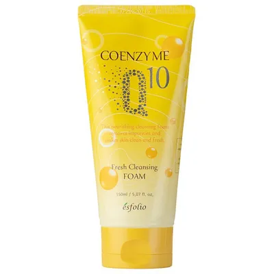 Esfolio Fresh Cleansing Foam Coenzyme Q10 (Odżywczo-odmładzająca pianka oczyszczająca do twarzy z koenzymem Q10)