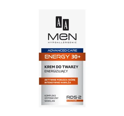AA Men, Advanced Care Energy 30+, Krem do twarzy energizujący
