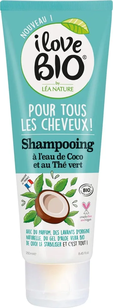 Lea Nature I love Bio, Coconut Water & Green Tea Shampoo (Szampon do włosów `Woda kokosowa i zielona herbata`)